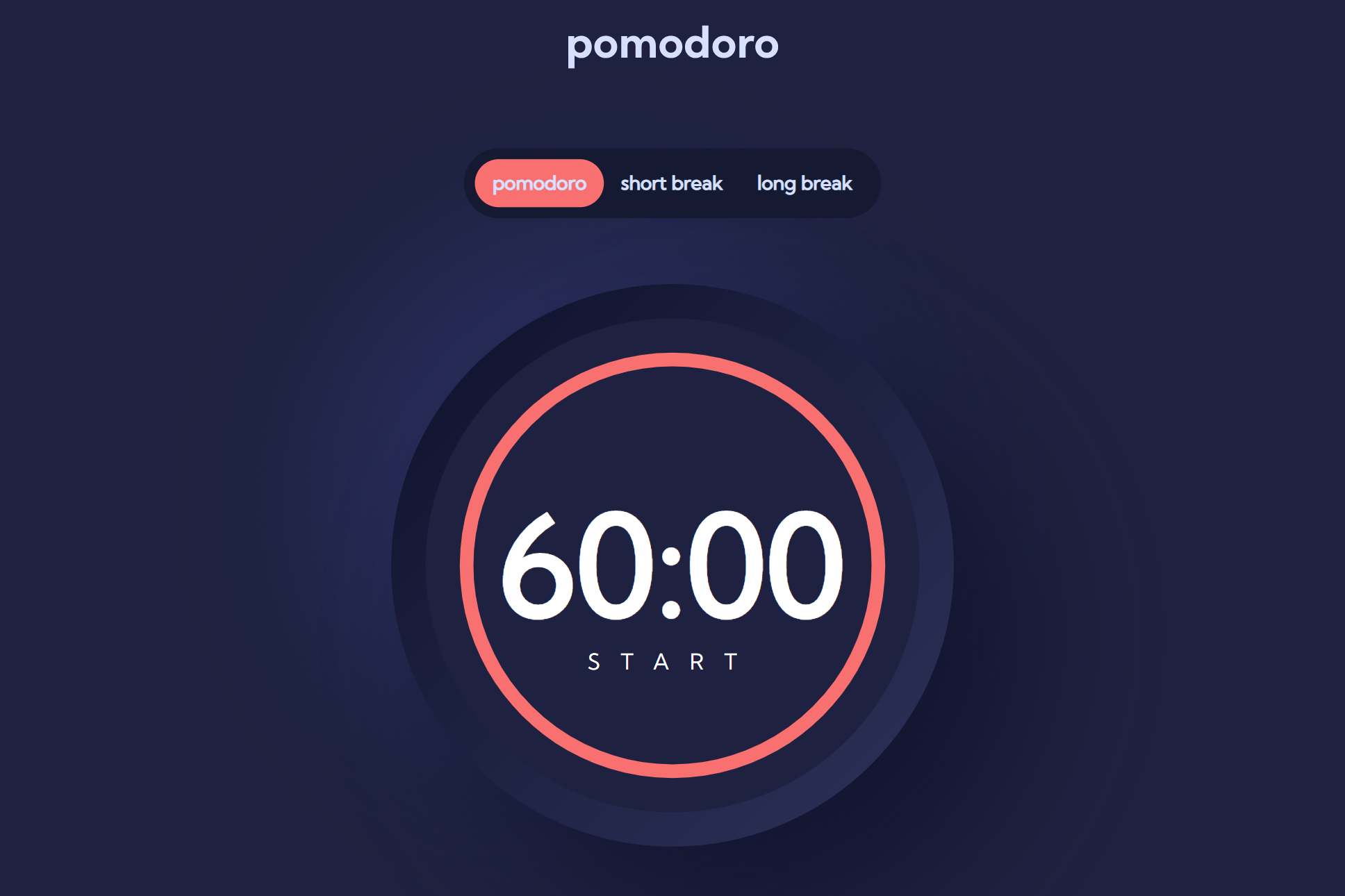 Pomodoro Timer App Screenshot